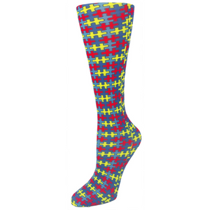 Autism Awareness Printed Compression Socks